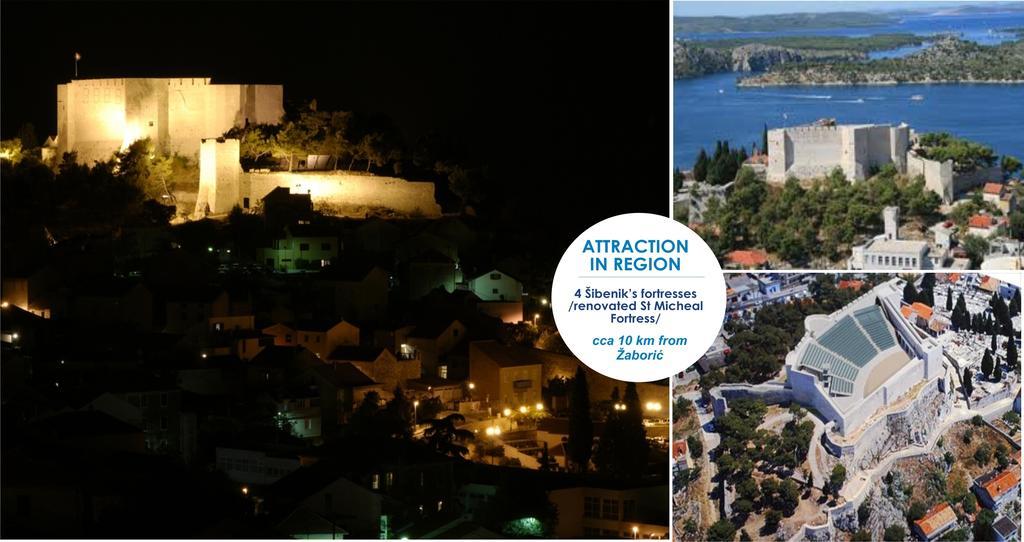 Charming Seaside Apartments Noa & Jakov, Zaboric Sibenik מראה חיצוני תמונה